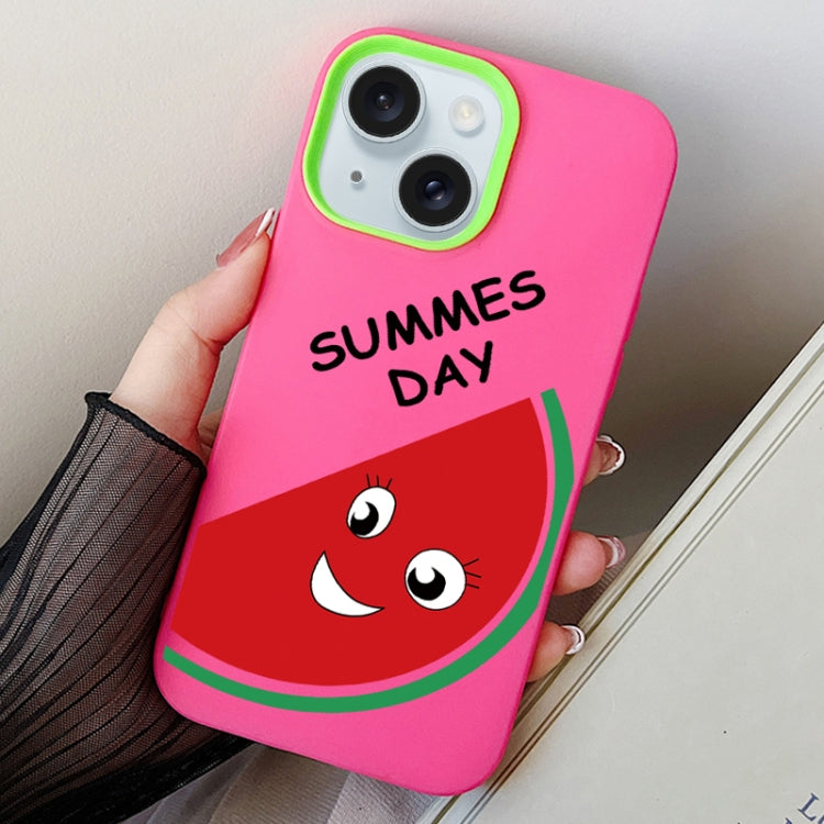 Watermelon PC Hybrid TPU Phone Case, For iPhone 15, For iPhone 14 Plus, For iPhone 14
