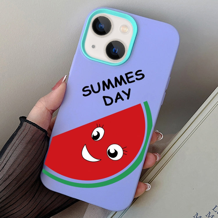 Watermelon PC Hybrid TPU Phone Case, For iPhone 15, For iPhone 14 Plus, For iPhone 14