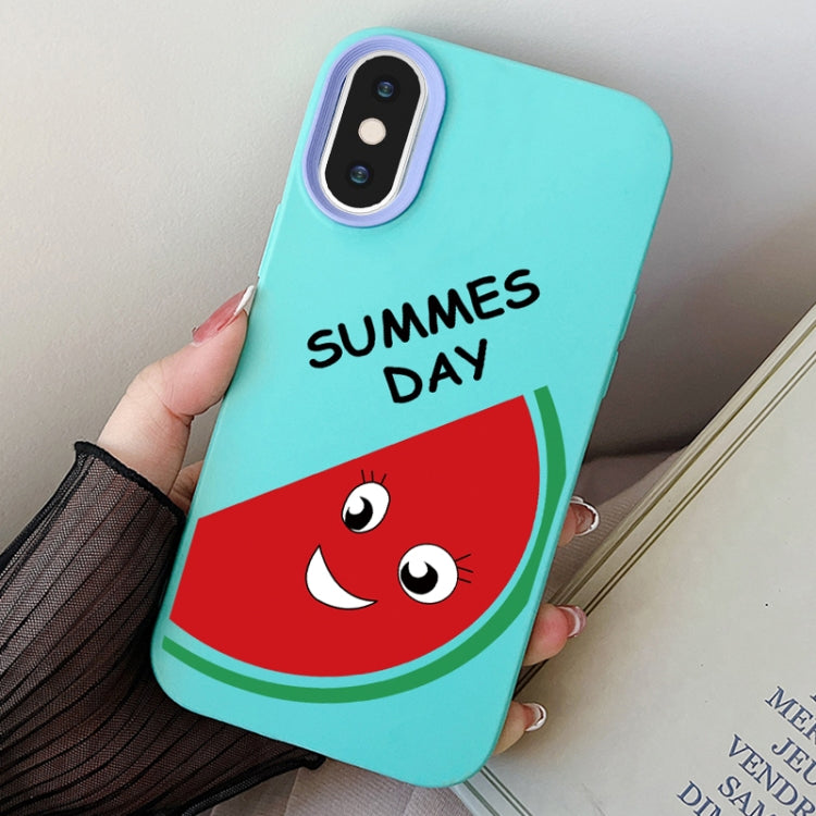 Watermelon PC Hybrid TPU Phone Case, For iPhone XS Max, For iPhone 7 Plus / 8 Plus