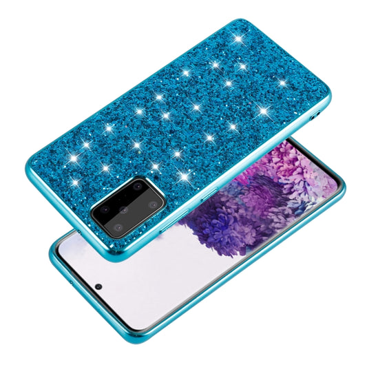 Shockproof TPU case Galaxy A51 5G featuring embedded glitter powder protection