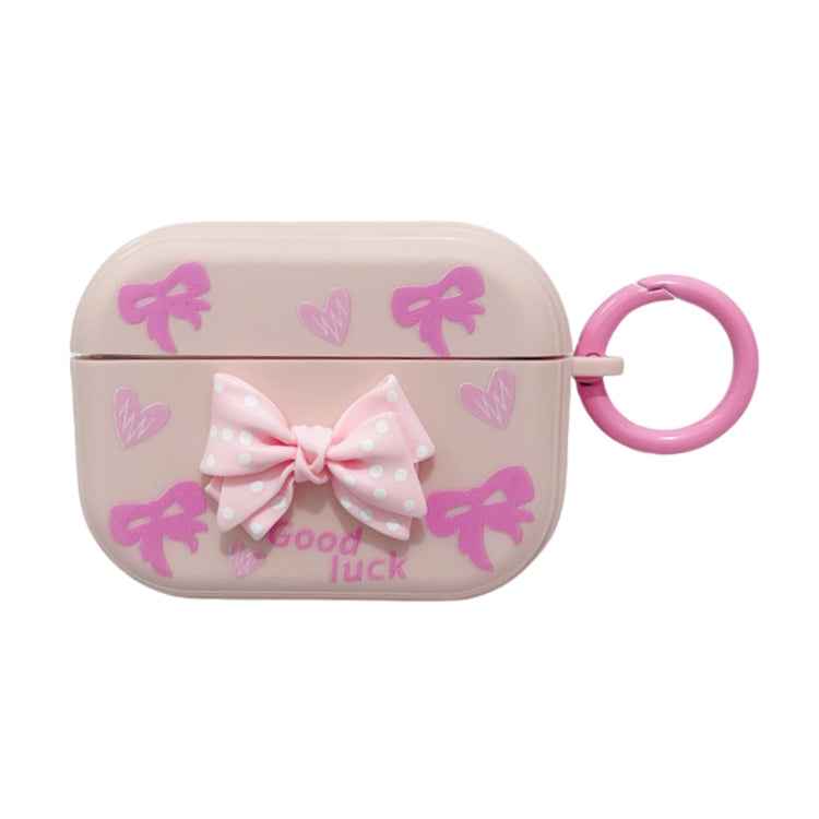 Étui de protection pour écouteurs Bluetooth 3D Dot Bowknot, pour AirPods Pro 2, AirPods 3, AirPods Pro, AirPods 2 / 1