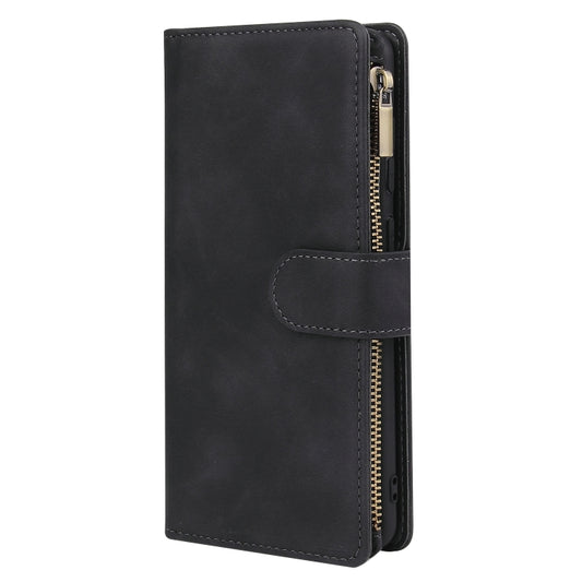 Galaxy Note20 Ultra multifunctional wallet case featuring zipper pocket and photo frame window