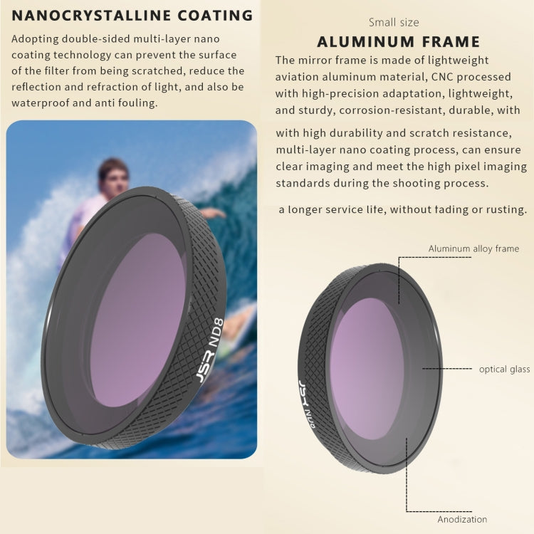 For Insta360 GO 3S JUNESTAR Camera Lens Filter, MCUV, CPL, ND8, ND16, ND32, ND64, NIGHT, STAR, Adjustable CPL, 2 in 1 UV, 3 in 1 UV, 3 in 1 CPL ND8-16, 4 in 1 NDPL, 4 in 1 ND, 6 in 1 STAR CPL ND, 6 in 1 Adjustable, 8 in 1 UV CPL ND NIGHT