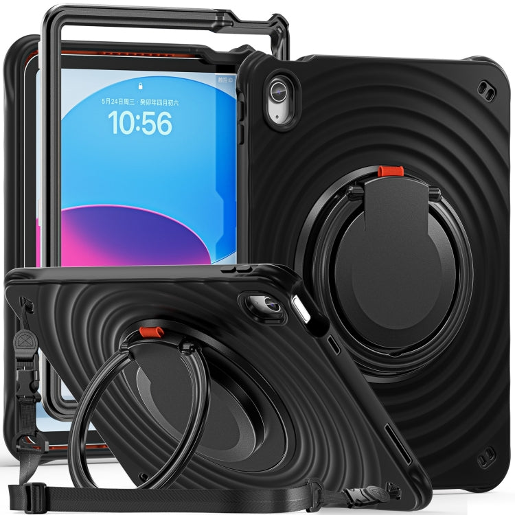 Étui hybride en silicone avec poignée rotative pour tablette, pour iPad mini 2024/mini 6, iPad 10e génération 10.9 2022, iPad 10.2 2021/2020/2019