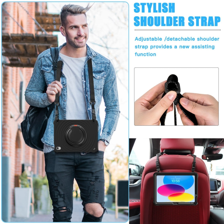 Rotation Handle Holder Silicone Hybrid PC Tablet Case, For iPad 10th Gen 10.9 2022, For iPad Air 11 2025 / 2024, For iPad Air 13 2025 / 2024, For iPad mini 2024 / mini 6, For iPad Pro 13 2024, For iPad Pro 11 2024