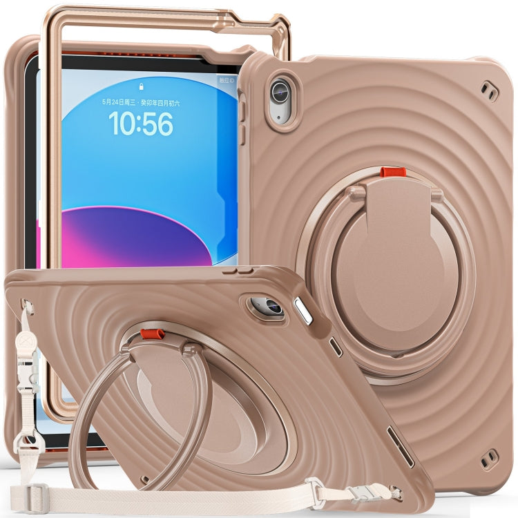 Étui hybride en silicone avec poignée rotative pour tablette, pour iPad mini 2024/mini 6, iPad 10e génération 10.9 2022, iPad 10.2 2021/2020/2019