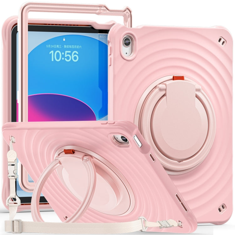 Étui hybride en silicone avec poignée rotative pour tablette, pour iPad mini 2024/mini 6, iPad 10e génération 10.9 2022, iPad 10.2 2021/2020/2019