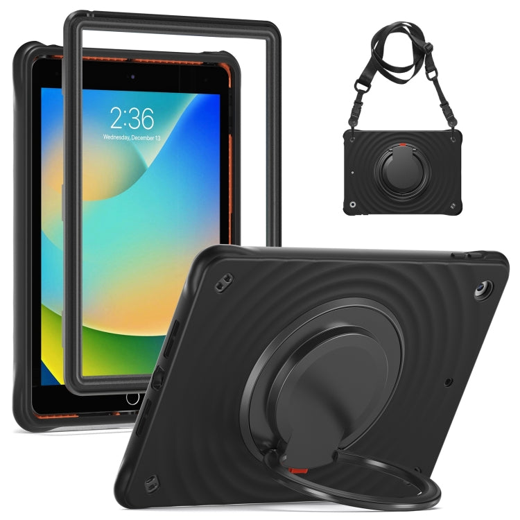 Rotation Handle Holder Silicone Hybrid PC Tablet Case, For iPad 10.2 2021 / 2020 / 2019