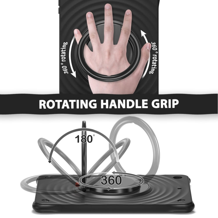 Rotation Handle Holder Silicone Hybrid PC Tablet Case