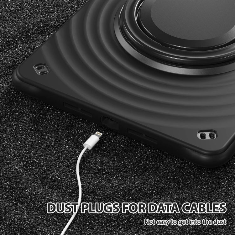 Rotation Handle Holder Silicone Hybrid PC Tablet Case, For iPad 10.2 2021 / 2020 / 2019