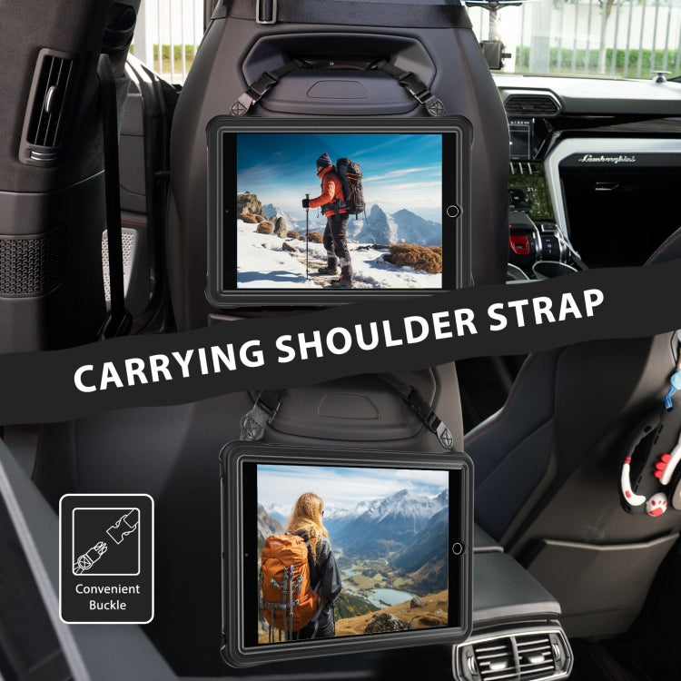 Rotation Handle Holder Silicone Hybrid PC Tablet Case, For iPad 10.2 2021 / 2020 / 2019
