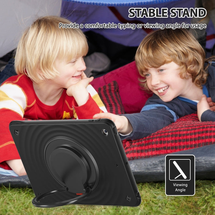 Rotation Handle Holder Silicone Hybrid PC Tablet Case, For iPad 10.2 2021 / 2020 / 2019