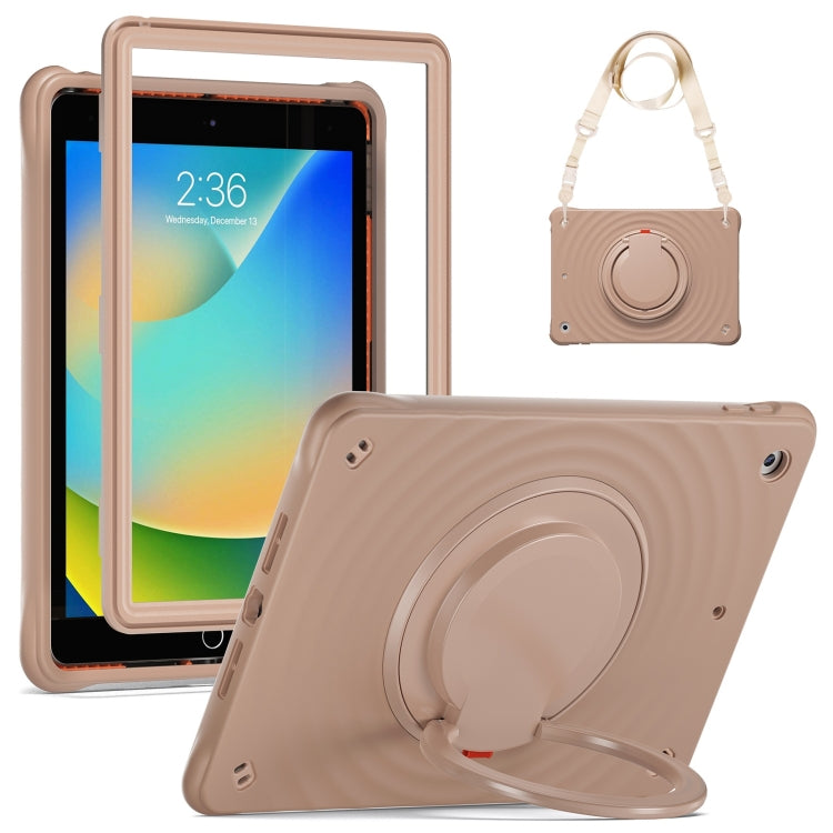 Rotation Handle Holder Silicone Hybrid PC Tablet Case, For iPad 10.2 2021 / 2020 / 2019