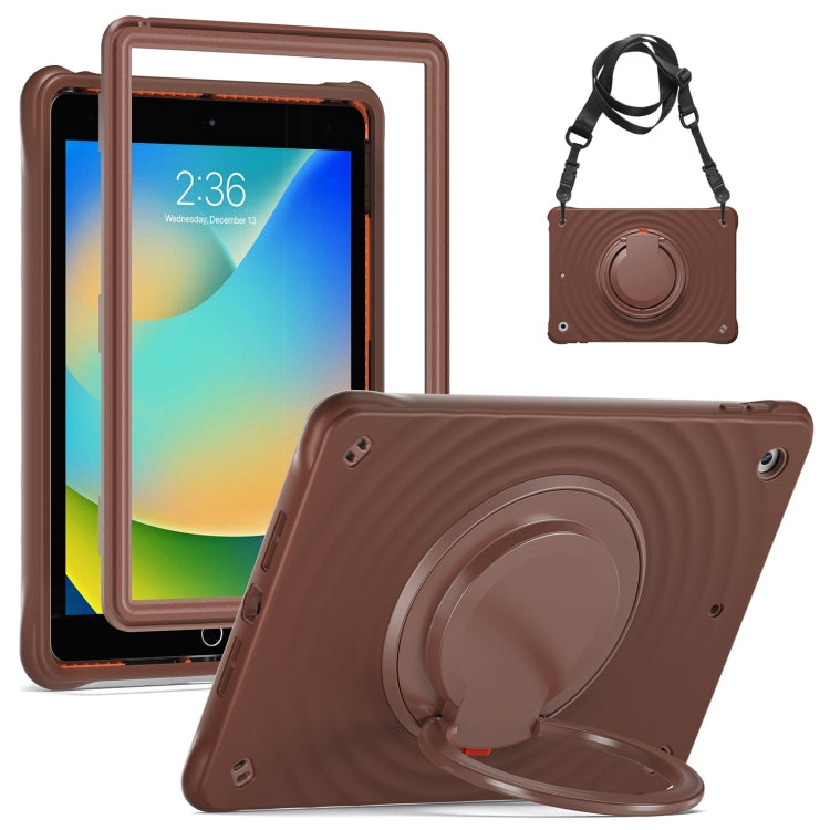 Rotation Handle Holder Silicone Hybrid PC Tablet Case, For iPad 10.2 2021 / 2020 / 2019