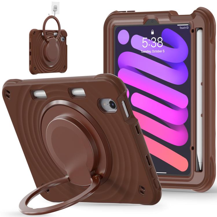 Rotation Handle Holder Silicone Hybrid PC Tablet Case, For iPad 10th Gen 10.9 2022, For iPad Air 11 2025 / 2024, For iPad Air 13 2025 / 2024, For iPad mini 2024 / mini 6, For iPad Pro 13 2024, For iPad Pro 11 2024