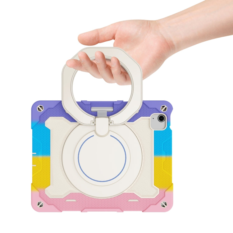 Étui en silicone avec anneau rotatif et emplacement pour stylet pour iPad Air 11 (2024/2025), iPad Pro 13 (2024), iPad Air 13 (2024/2025), iPad Pro 11 (2024)
