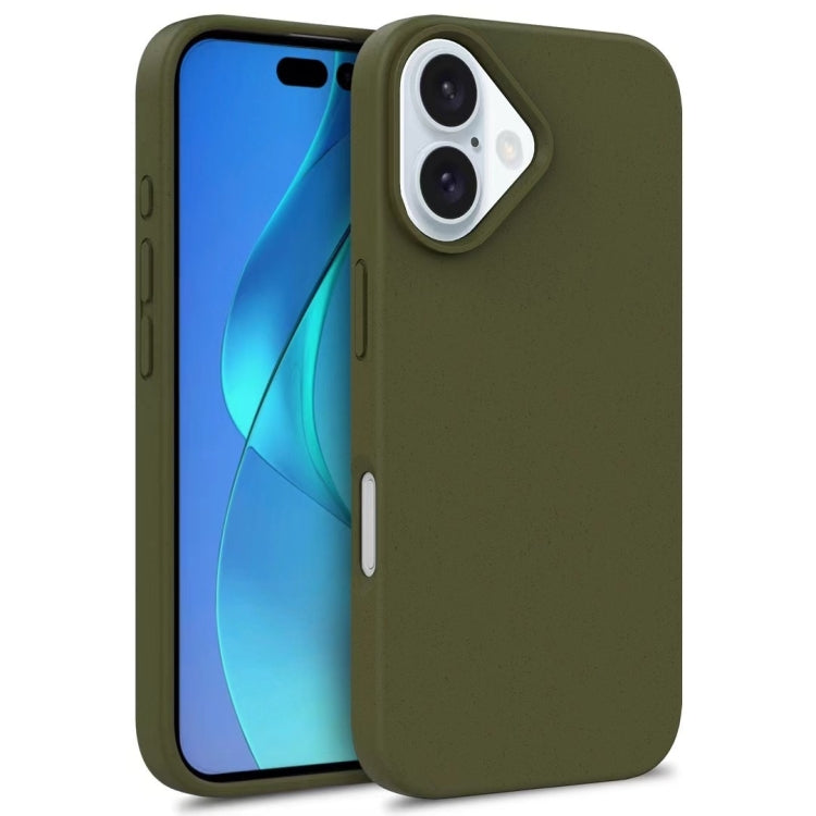 Wheat Straw TPU Phone Case, For iPhone 16 Pro, For iPhone 16 Plus, For iPhone 16