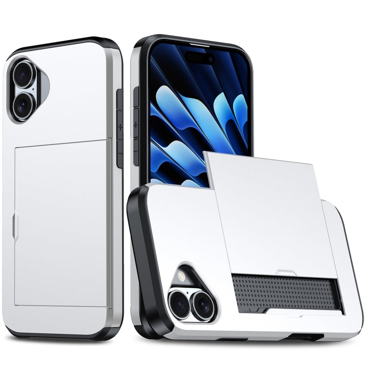 Shockproof Armor Case With Card Slot For iPhone 16 Plus And iPhone 16