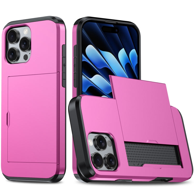 Shockproof Armor Phone Case with Card Slot, iPhone 16e, For iPhone 16 Pro Max