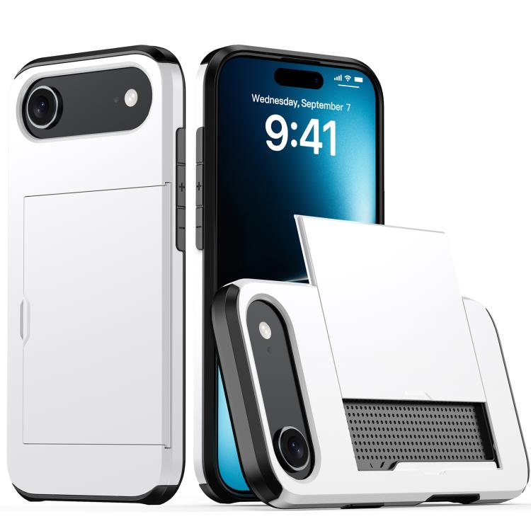 Shockproof Armor Phone Case with Card Slot, For iPhone 17, For iPhone Air