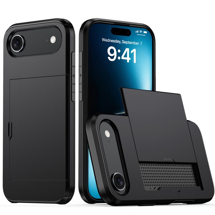 Shockproof Armor Phone Case with Card Slot, For iPhone 17, For iPhone Air