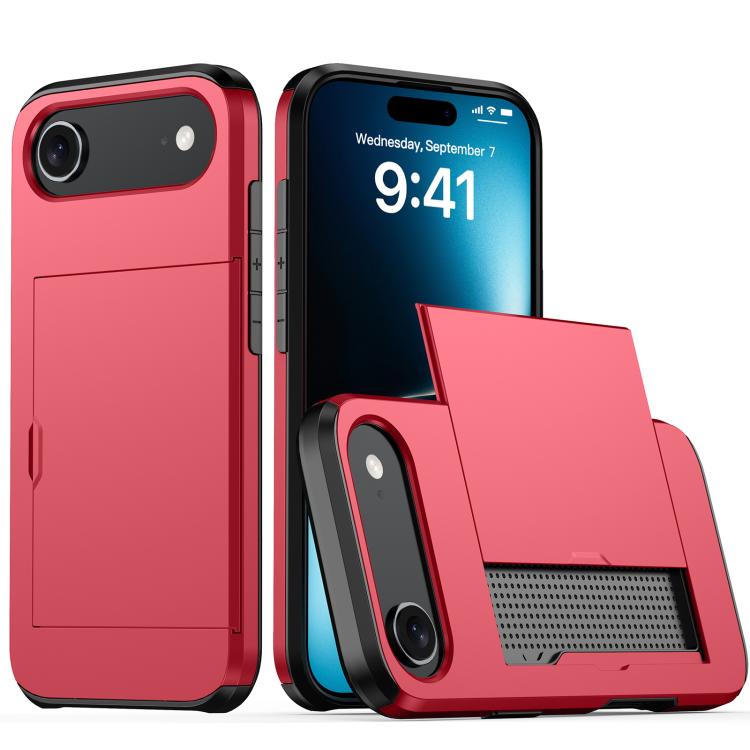 Shockproof Armor Phone Case with Card Slot, For iPhone 17, For iPhone Air