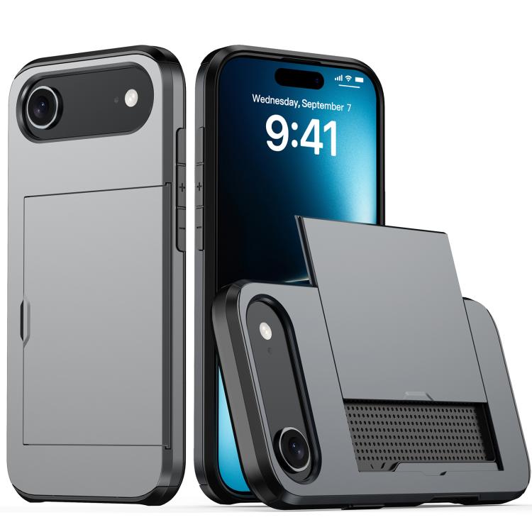 Shockproof Armor Phone Case with Card Slot, For iPhone Air, For iPhone 16 Pro Max