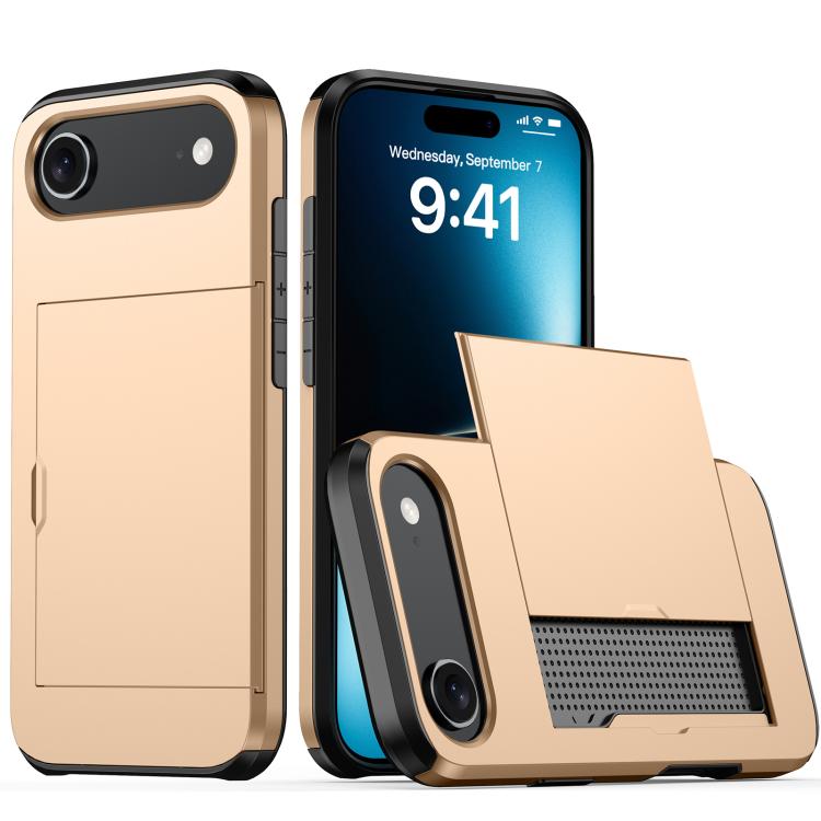Shockproof Armor Phone Case with Card Slot, For iPhone 17, For iPhone Air