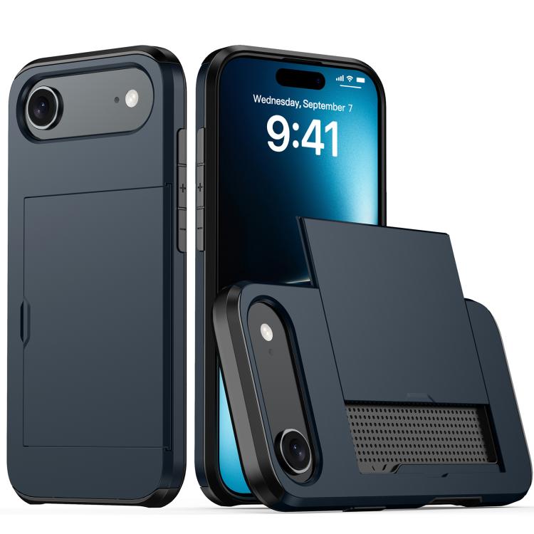 Shockproof Armor Phone Case with Card Slot, For iPhone 17, For iPhone Air