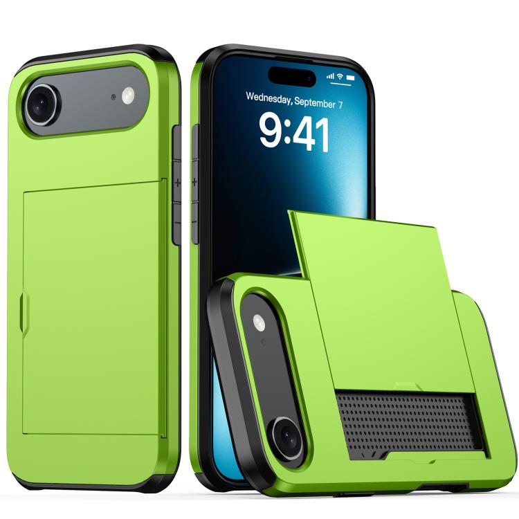 Shockproof Armor Phone Case with Card Slot, For iPhone 17, For iPhone Air