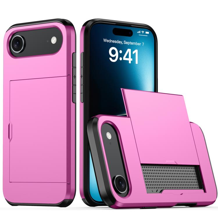 Shockproof Armor Phone Case with Card Slot, For iPhone 17, For iPhone Air