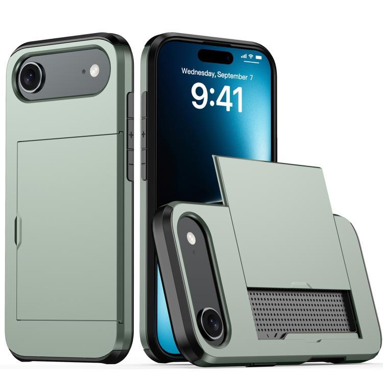 Shockproof Armor Phone Case with Card Slot, For iPhone 17, For iPhone Air