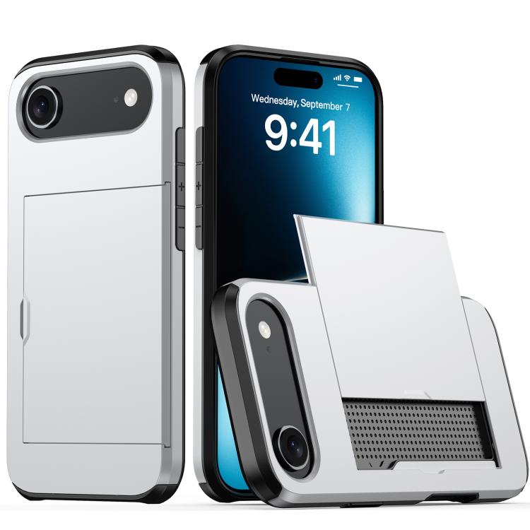Shockproof Armor Phone Case with Card Slot, For iPhone 17, For iPhone Air