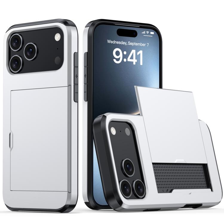 Shockproof Armor Phone Case with Card Slot, For iPhone 18 Pro Max, For iPhone 17e / 16e