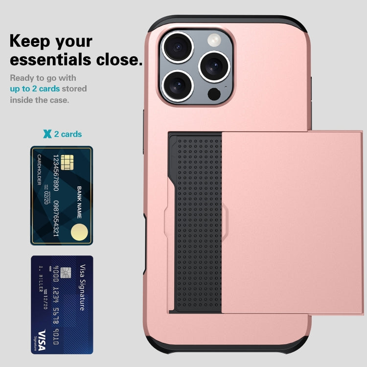 Shockproof Armor Phone Case with Card Slot, For iPhone 18, For iPhone 18 Pro