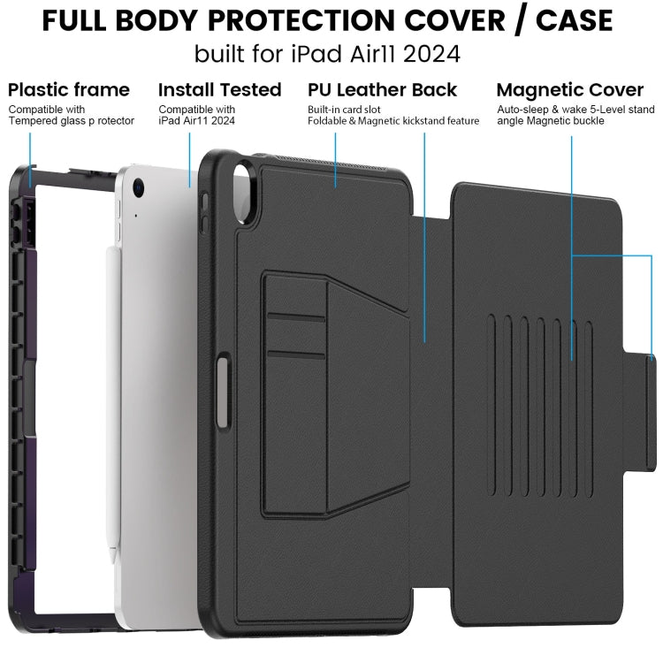 Smart B Magnetic Holder Leather Tablet Case, For iPad Air 11 2026 / 2025 / 2024, For iPad Pro 11 2025 / 2024