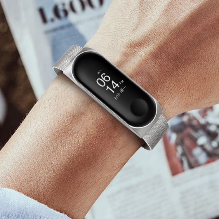 For Xiaomi Mi Band 4 / 3 Milanese Metal Replacement Strap Watchband, Silver, Black, Rose Gold, Rose Pink