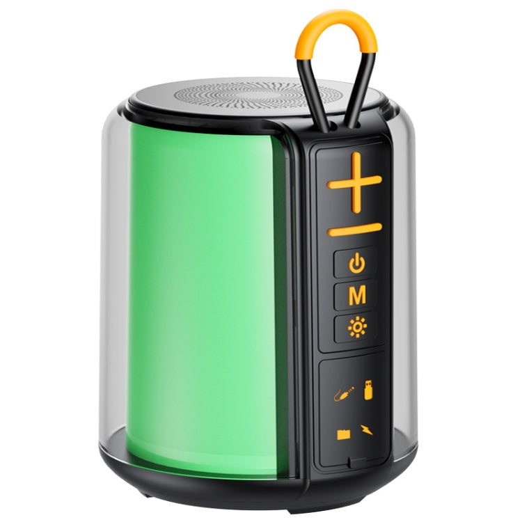 AEC S16 Portable LED Light Rainbow RGB Bluetooth Wireless TWS Speaker, S16