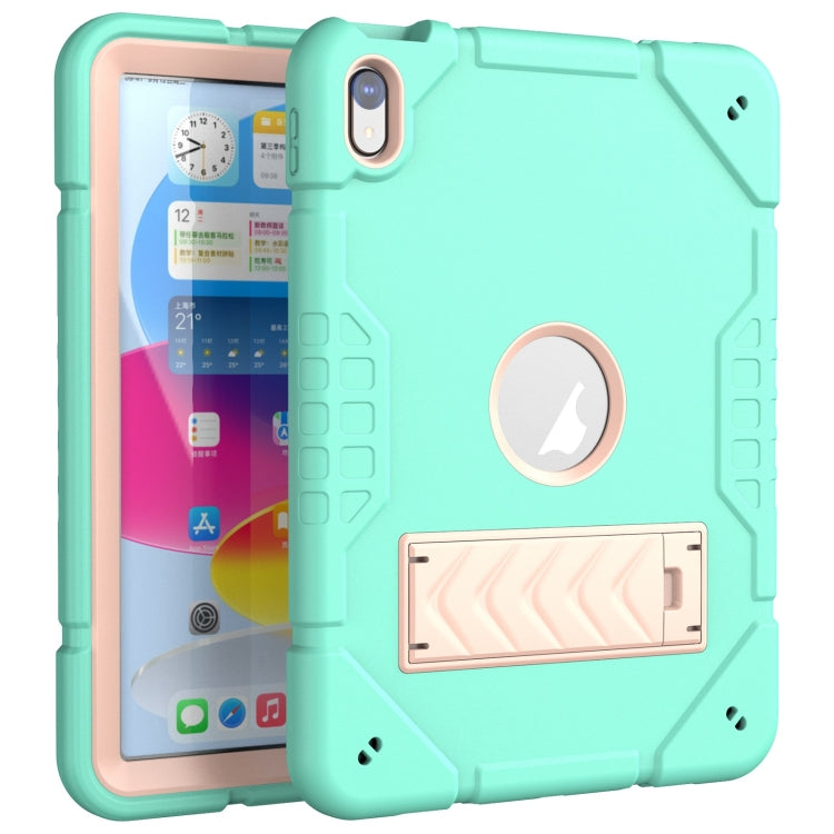 Armor Holder Silicone Hybrid PC Tablet Case, For iPad 10th Gen 10.9 2022, For iPad Pro 11 2022 / 2021 / 2020