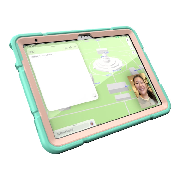 Armor Holder Silicone Hybrid PC Tablet Case, For iPad 10th Gen 10.9 2022, For iPad Pro 11 2022 / 2021 / 2020