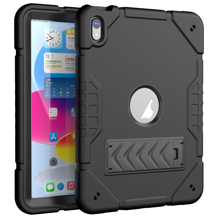 Armor Holder Silicone Hybrid PC Tablet Case, For iPad 10th Gen 10.9 2022, For iPad Pro 11 2022 / 2021 / 2020