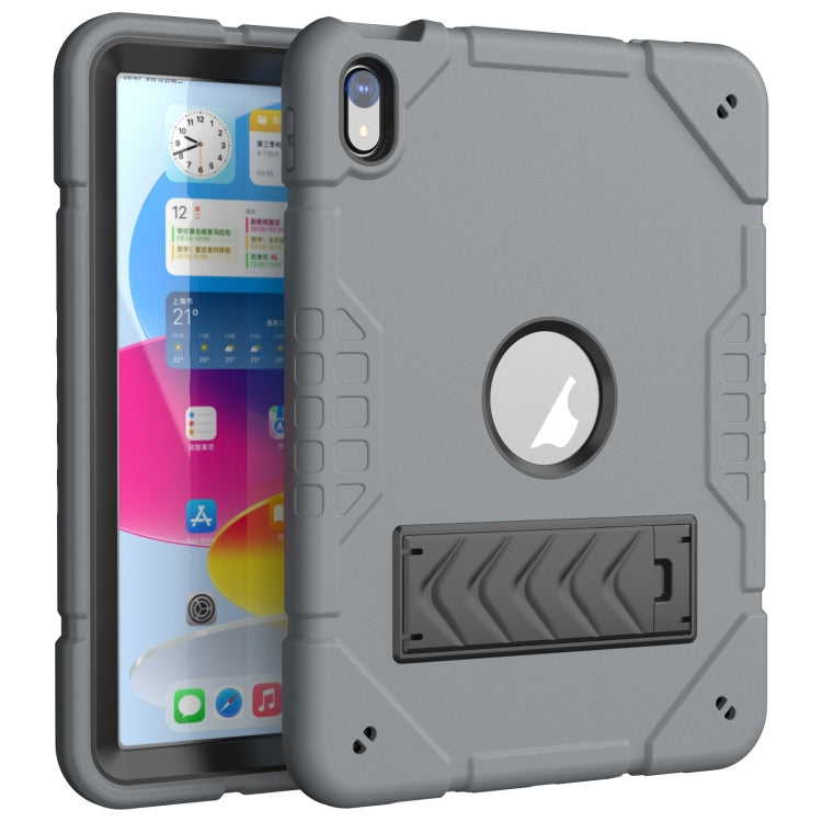 Armor Holder Silicone Hybrid PC Tablet Case, For iPad 10th Gen 10.9 2022, For iPad Pro 11 2022 / 2021 / 2020