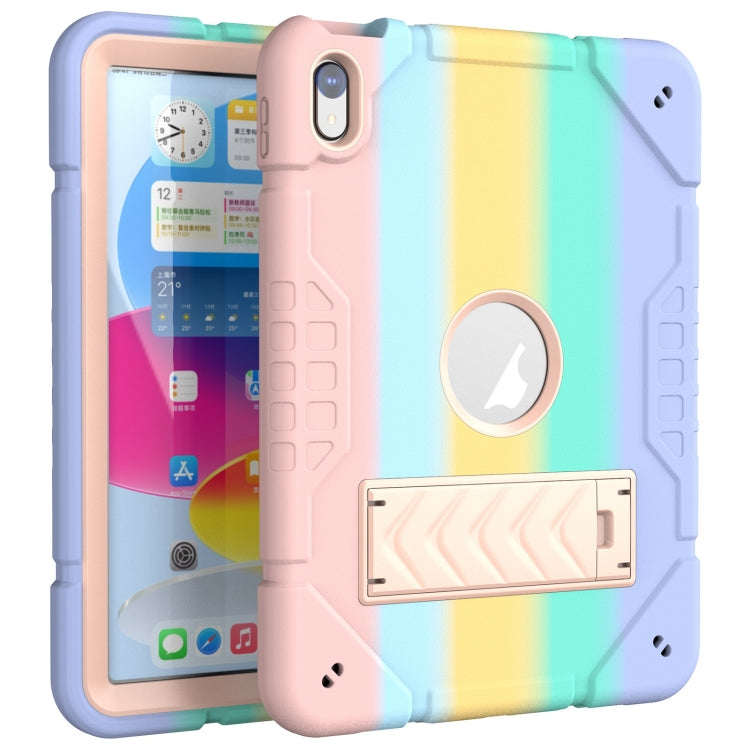 Armor Holder Silicone Hybrid PC Tablet Case, For iPad 10th Gen 10.9 2022, For iPad Pro 11 2022 / 2021 / 2020