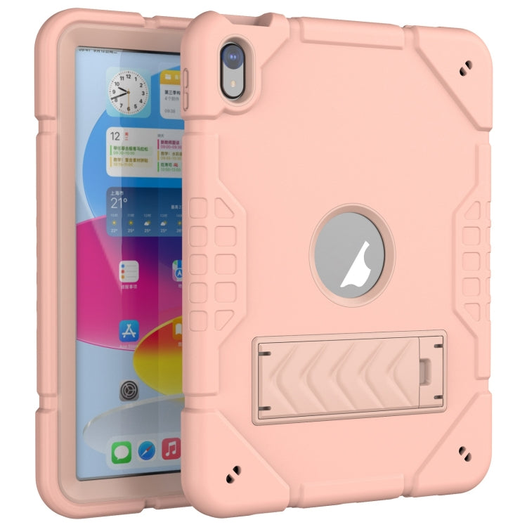 Armor Holder Silicone Hybrid PC Tablet Case, For iPad 10th Gen 10.9 2022, For iPad Pro 11 2022 / 2021 / 2020