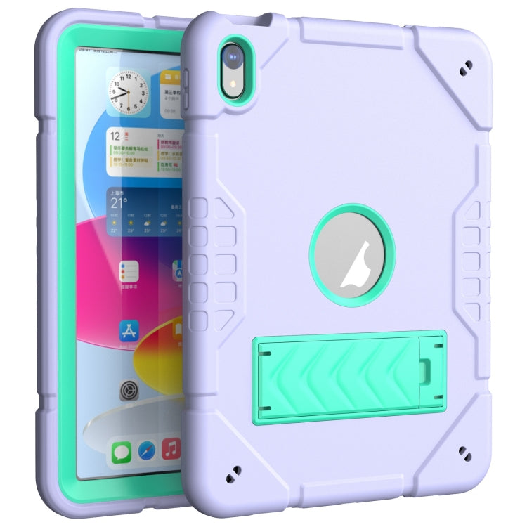 Armor Holder Silicone Hybrid PC Tablet Case, For iPad 10th Gen 10.9 2022, For iPad Pro 11 2022 / 2021 / 2020