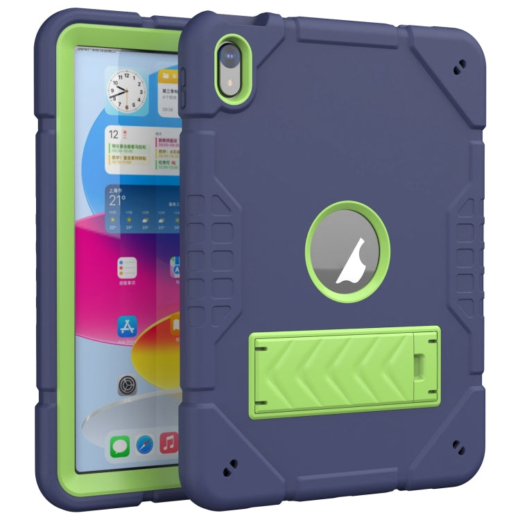 Armor Holder Silicone Hybrid PC Tablet Case, For iPad 10th Gen 10.9 2022, For iPad Pro 11 2022 / 2021 / 2020