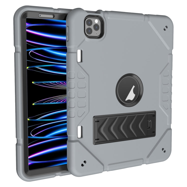 Armor Holder Silicone Hybrid PC Tablet Case, For iPad 10th Gen 10.9 2022, For iPad Pro 11 2022 / 2021 / 2020