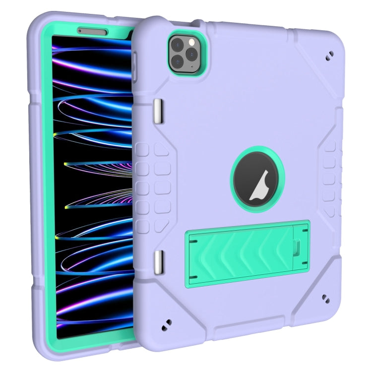 Armor Holder Silicone Hybrid PC Tablet Case, For iPad 10th Gen 10.9 2022, For iPad Pro 11 2022 / 2021 / 2020