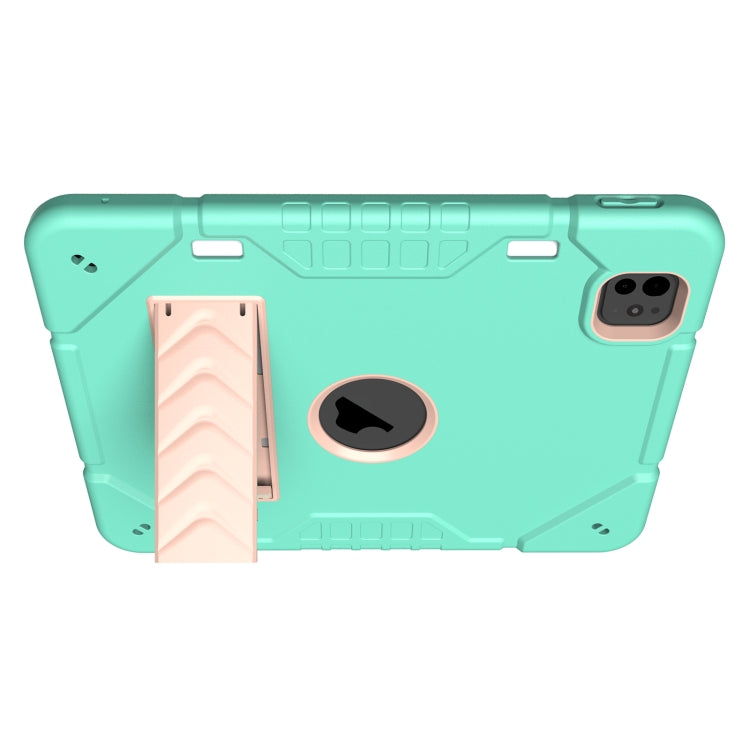 Armor Holder Silicone Hybrid PC Tablet Case, For iPad Pro 11 2025 / 2024, For iPad 10th Gen 10.9 2022