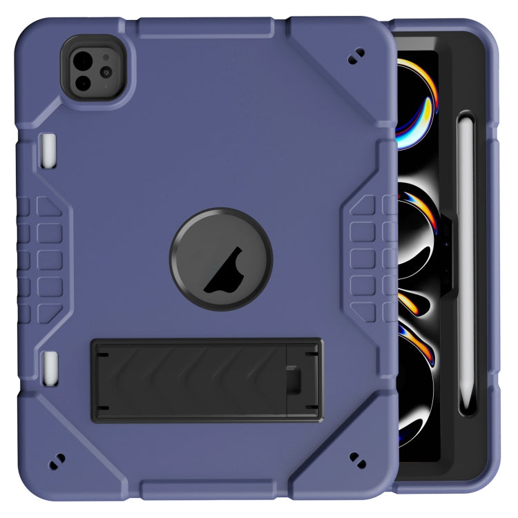 Armor Holder Silicone Hybrid PC Tablet Case, For iPad Pro 11 2025 / 2024, For iPad 10th Gen 10.9 2022